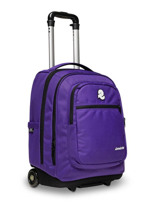 BUMP PLAIN 2-wheel trolley backpack rose - Backpack trolleys