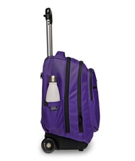 INVICTA BUMP PLAIN 2-wheel trolley backpack rose - Backpack trolleys - 5
