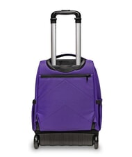 INVICTA BUMP PLAIN 2-wheel trolley backpack rose - Backpack trolleys - 6