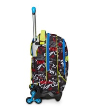 SJGANG GANG BORN TO FUN BOY  Detachable trolley backpack, 3 wheels Black - Backpack trolleys - 4