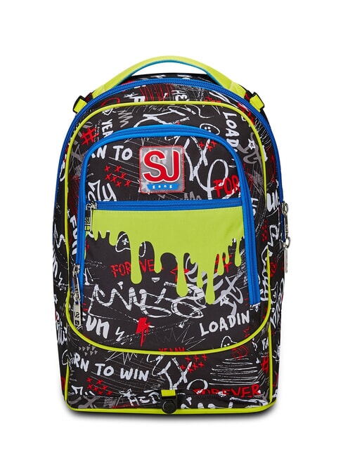 GANG BORN TO FUN BOY  Detachable trolley backpack, 3 wheels Black - Backpack trolleys