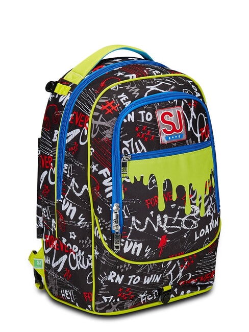 GANG BORN TO FUN BOY  Detachable trolley backpack, 3 wheels Black - Backpack trolleys