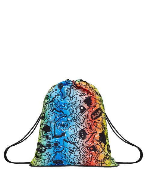 SAKKY FLUO STAMP School bag Black - Backpacks & School and Leisure