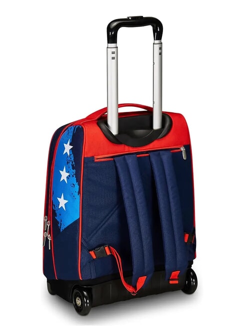 LEGENDARY AVENGER BIG 2-wheel trolley backpack Bluedeep - Backpack trolleys