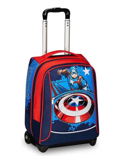 LEGENDARY AVENGER BIG 2-wheel trolley backpack Bluedeep - Backpack trolleys