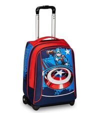 CAPTAIN AMERICA LEGENDARY AVENGER BIG 2-wheel trolley backpack Bluedeep - Backpack trolleys - 3