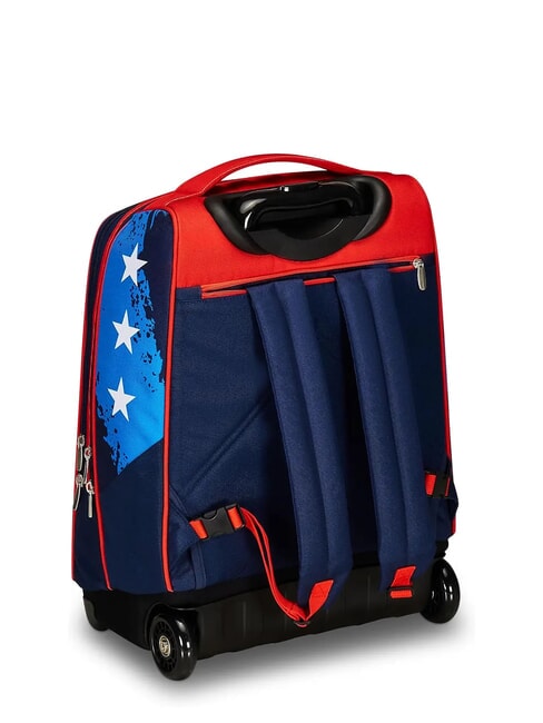 LEGENDARY AVENGER BIG 2-wheel trolley backpack Bluedeep - Backpack trolleys