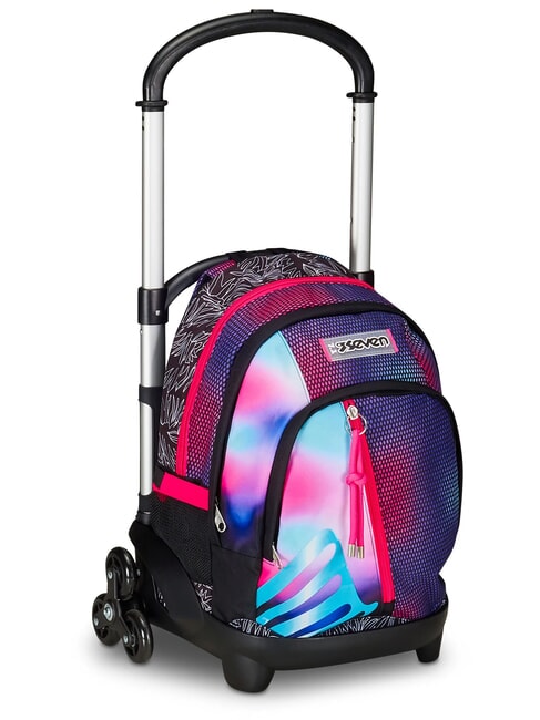 FLEX SHADEFULL GIRL Detachable trolley backpack, 3 wheels violet - Backpack trolleys