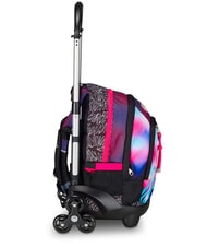 SEVEN FLEX SHADEFULL GIRL Detachable trolley backpack, 3 wheels violet - Backpack trolleys - 4