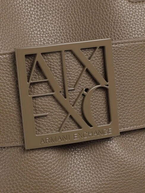 SUSIE SOFT Shoulder bag with buckle dark taupe - Women’s Bags