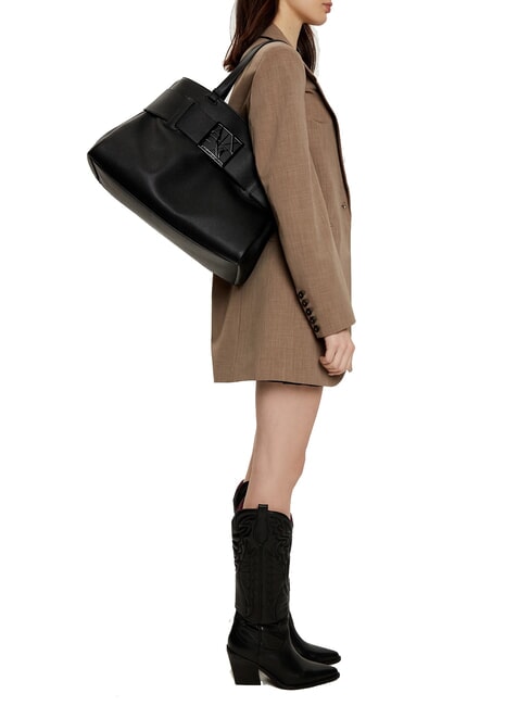 SUSIE SOFT Shoulder bag with buckle black - Women&rsquo;s Bags