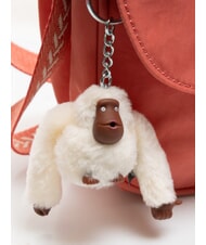 KIPLING CATIA Small shoulder bag with flap vintage pink furry monkey - Women’s Bags - 4