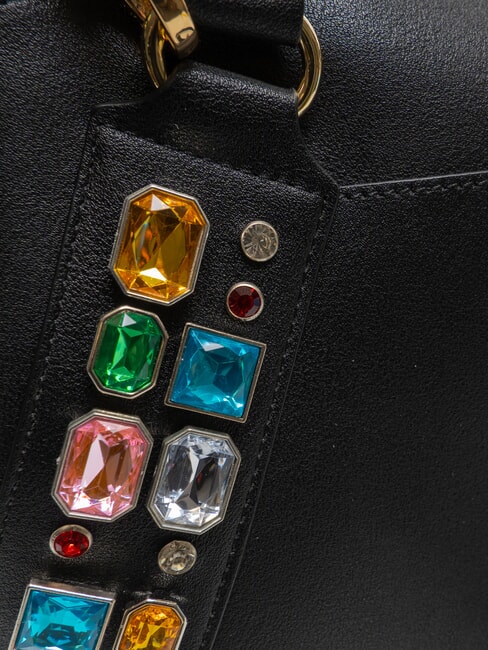 STONES Trunk bag with colored stones black - Women&rsquo;s Bags
