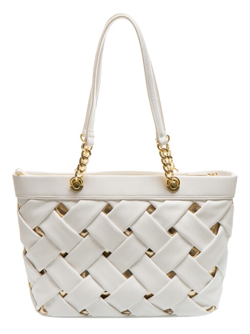 ICONS Woven shopping bag white - Women’s Bags