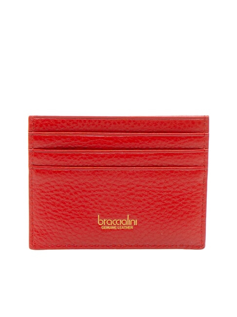 BASIC Leather credit card holder red - Women&rsquo;s Wallets