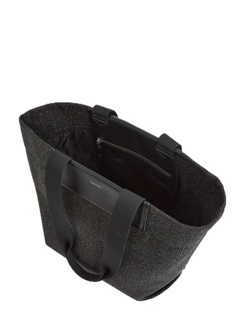 CK RAFFIA Shoulder Shopper ck black - Women’s Bags