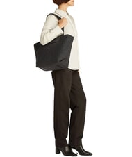 CALVIN KLEIN CK RAFFIA Shoulder Shopper ck black - Women’s Bags - 4