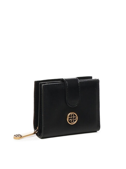 GRAZIA Square wallet metal logo black - Women&rsquo;s Wallets