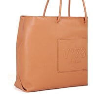 V73 NINETTE Embossed logo shopping bag leather - Women’s Bags - 3