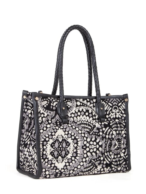 AMELIA Jacquard fabric shopping bag black/multicolor - Women’s Bags