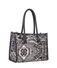 V73 AMELIA Jacquard fabric shopping bag black/multicolor - Women’s Bags - 2
