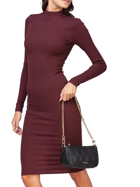 MARGARET Two-function quilted motif bag black - Women’s Bags