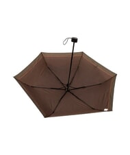 FERRÈ MINI Windproof manual umbrella brown tie 02 - Umbrellas - 3