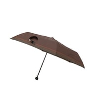 FERRÈ MINI Windproof manual umbrella brown tie 02 - Umbrellas - 4
