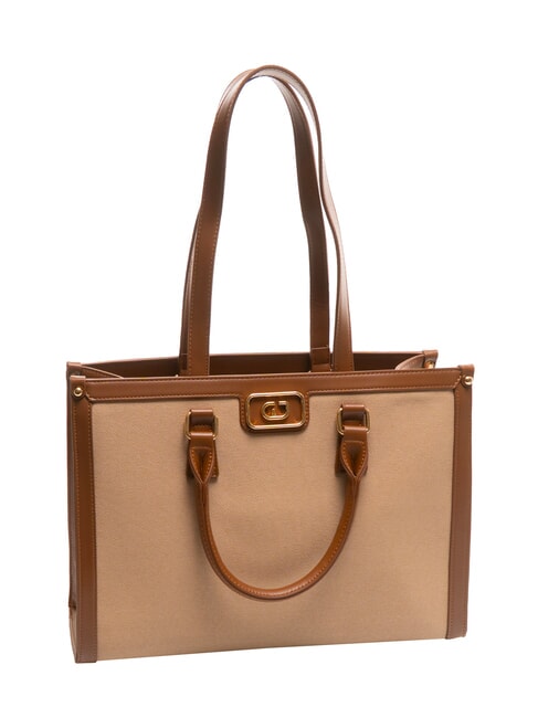 DAKOTA Double portability canvas bag tan - Women’s Bags