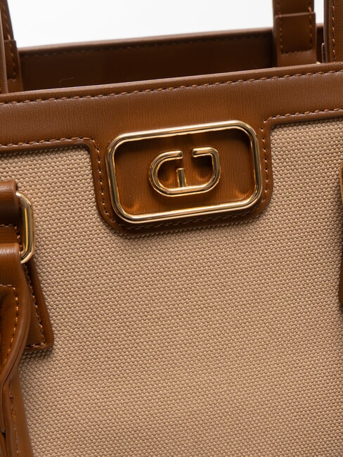 DAKOTA Double portability canvas bag tan - Women’s Bags