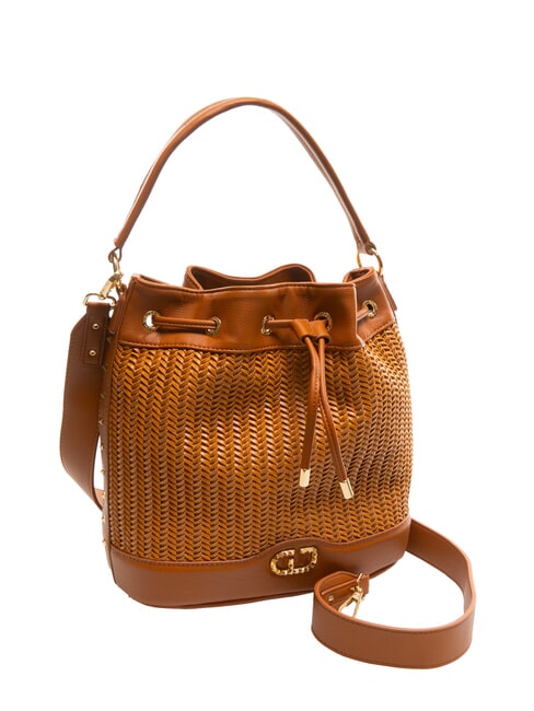 DELIA Woven Bucket Bag tan - Women’s Bags