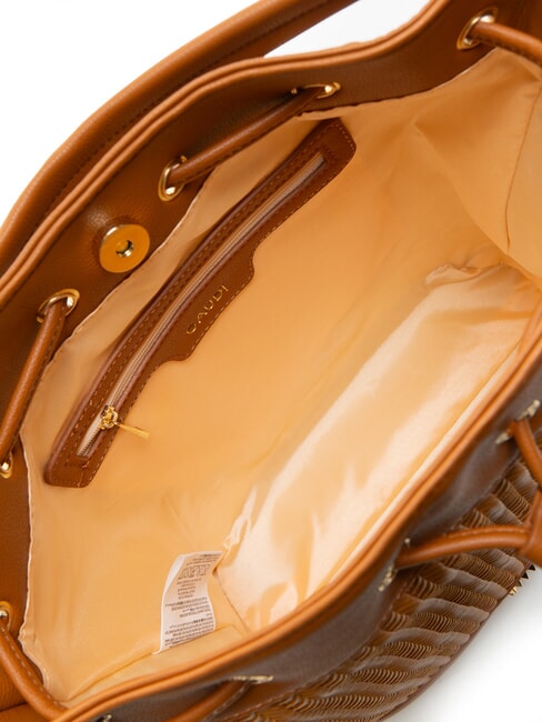 DELIA Woven Bucket Bag tan - Women’s Bags