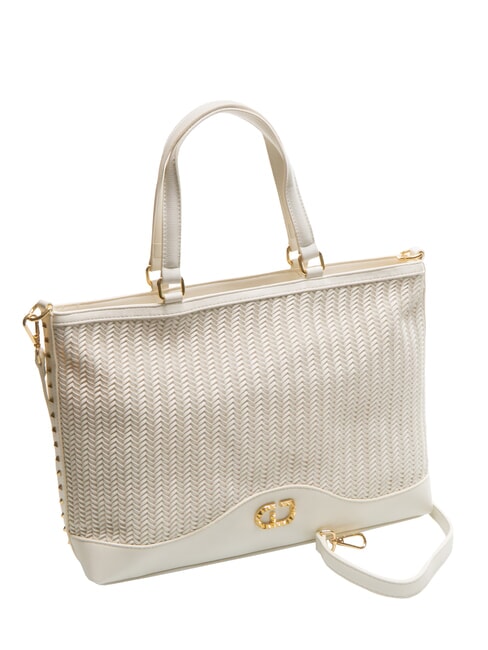 DELIA Woven shopping bag white - Women&rsquo;s Bags