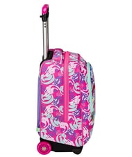 SJGANG CUCCIOLI BIG GIRL Fixed trolley backpack 2 wheels fuxiafluo - Backpack trolleys - 4