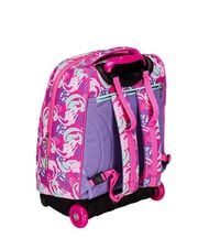 SJGANG CUCCIOLI BIG GIRL Fixed trolley backpack 2 wheels fuxiafluo - Backpack trolleys - 7