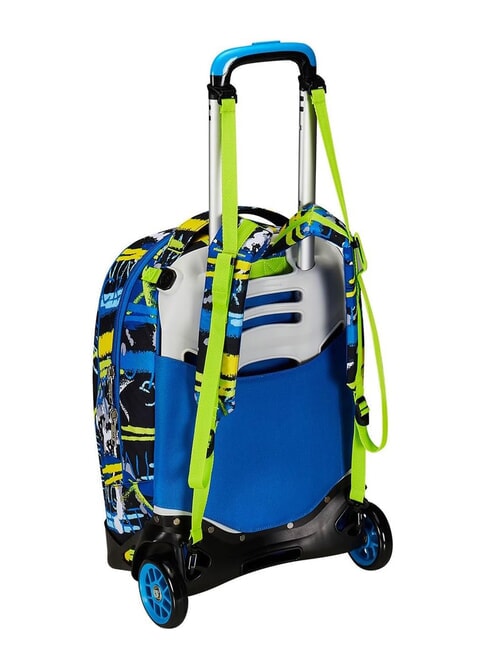 CUCCIOLI  NEW TECH Detachable trolley backpack, 2 wheels Black - Backpack trolleys