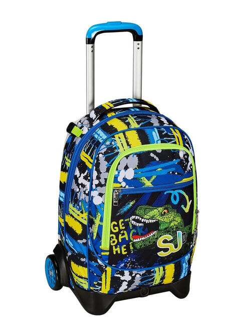 CUCCIOLI  NEW TECH GIRL Detachable trolley backpack, 2 wheels Black - Backpack trolleys