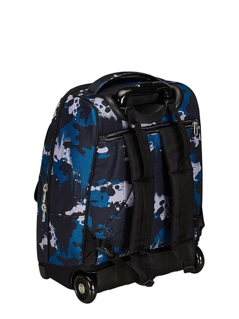 GREENSCREEN Fixed trolley backpack 2 wheels camouflage green - Backpack trolleys