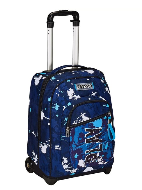 SPOTTYBLUE Fixed trolley backpack 2 wheels azur - Backpack trolleys