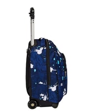 SEVEN SPOTTYBLUE Fixed trolley backpack 2 wheels azur - Backpack trolleys - 4