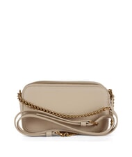 PINKO CARRIE Mini shoulder bag, in leather beige-smoky gray-antique gold - Women&rsquo;s Bags - 3