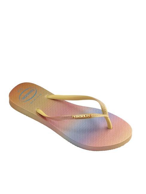 SLIM GRADIENT Flip flops yellow pixels - Women’s shoes