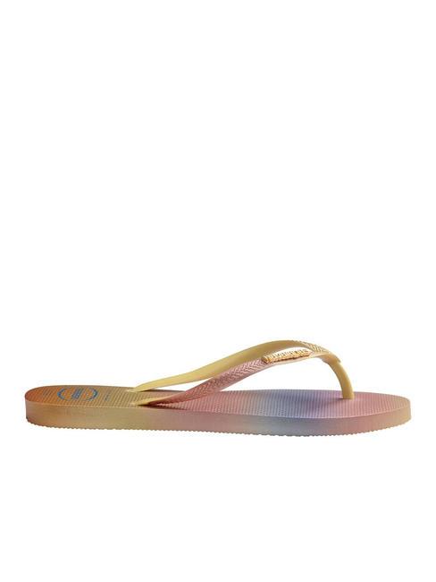 SLIM GRADIENT Flip flops yellow pixels - Women’s shoes