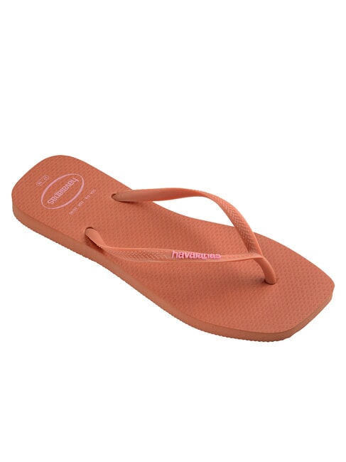 SQUARE LOGO Flip-flops pink clay - Women&rsquo;s shoes