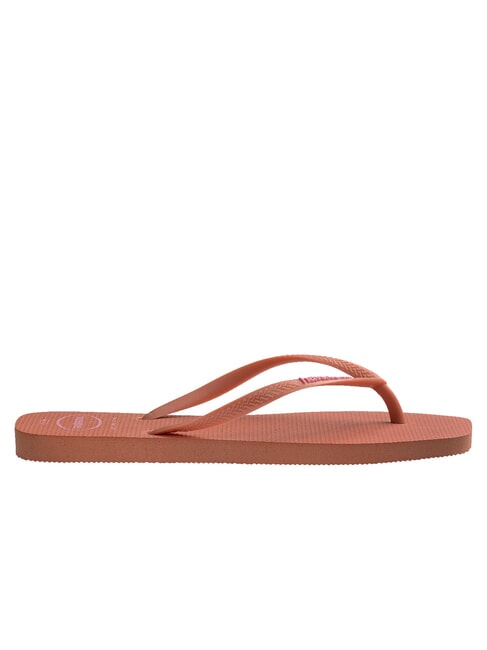 SQUARE LOGO Flip-flops pink clay - Women&rsquo;s shoes