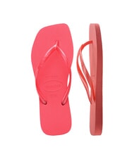 HAVAIANAS SLIM SQUARE Square Toe Flip Flops tropical coral - Women’s shoes - 4