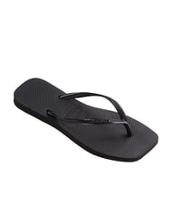 HAVAIANAS SLIM SQUARE Square Toe Flip Flops BLACK - Women’s shoes - 2