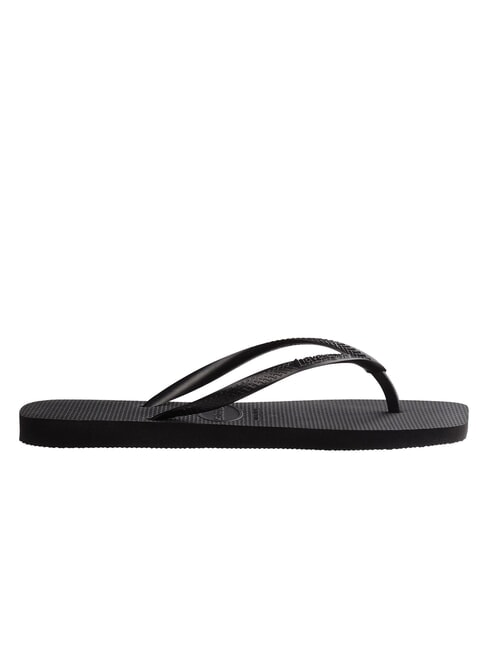 SLIM SQUARE Square Toe Flip Flops BLACK - Women’s shoes
