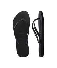 HAVAIANAS SLIM GLITTER II Flip-flops black black - Women’s shoes - 5