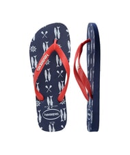 HAVAIANAS flip flops TOP NAUTICAL navy blue/ruby red - Men’s shoes - 4